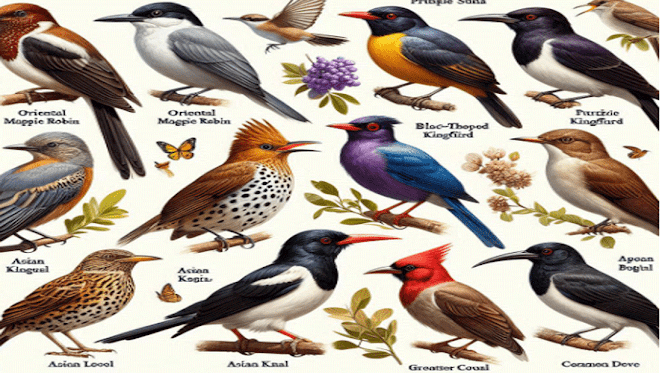 বাংলাদেশের ১০ টি পাখির ছবি ও নামের তালিকা